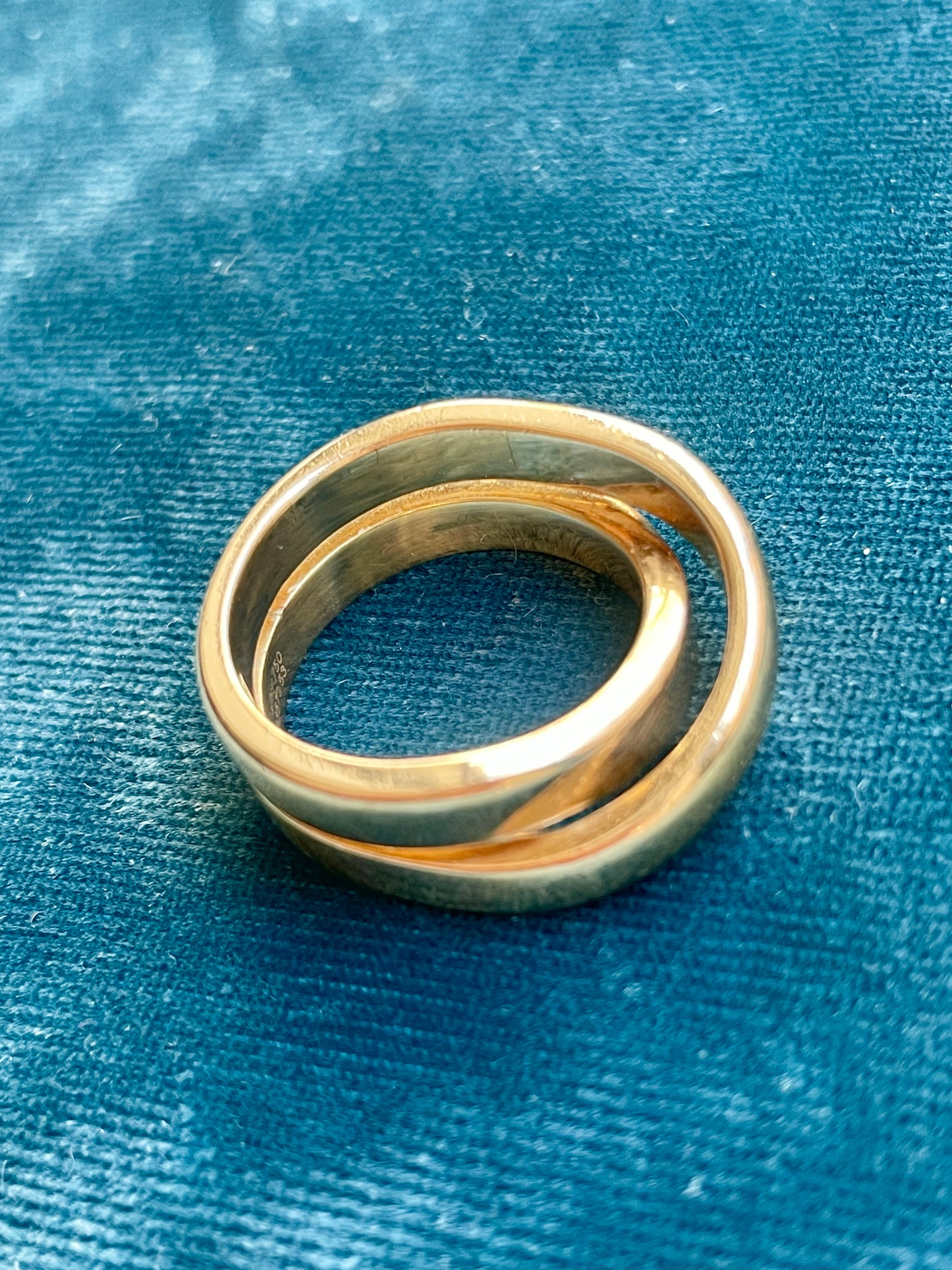 Vintage Cartier Nouvelle Vague 18k Gold Ring