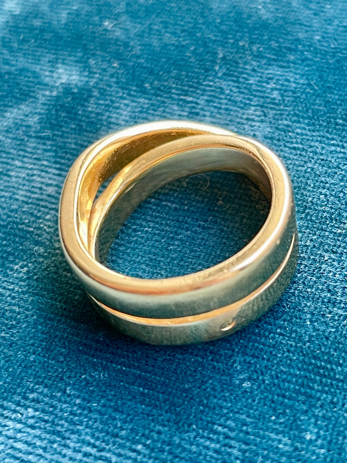 Vintage Cartier Nouvelle Vague 18k Gold Ring
