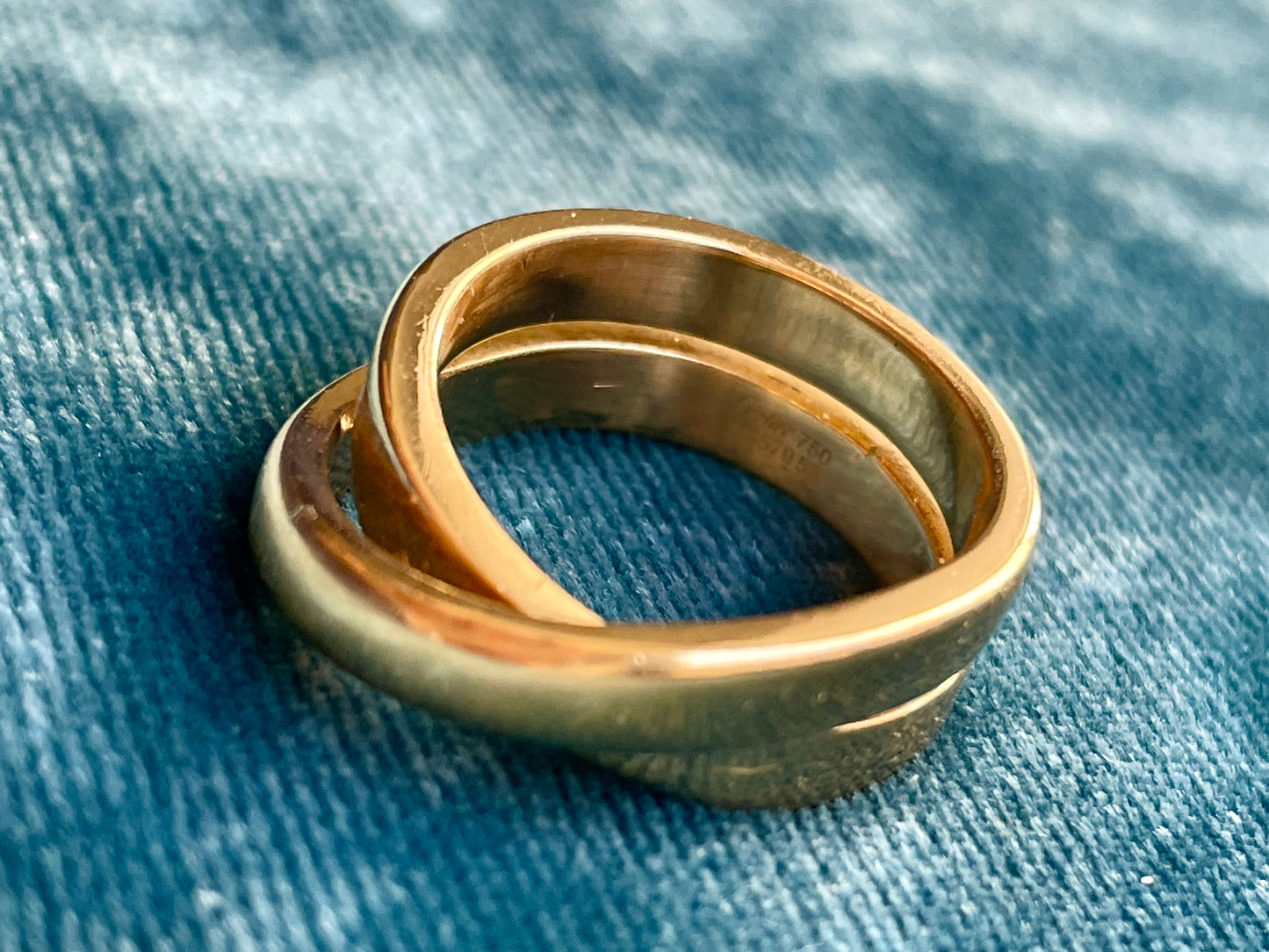 Vintage Cartier Nouvelle Vague 18k Gold Ring