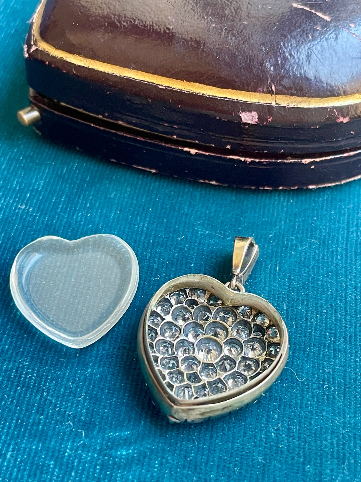 Antique Victorian Pavé Diamond Heart Locket