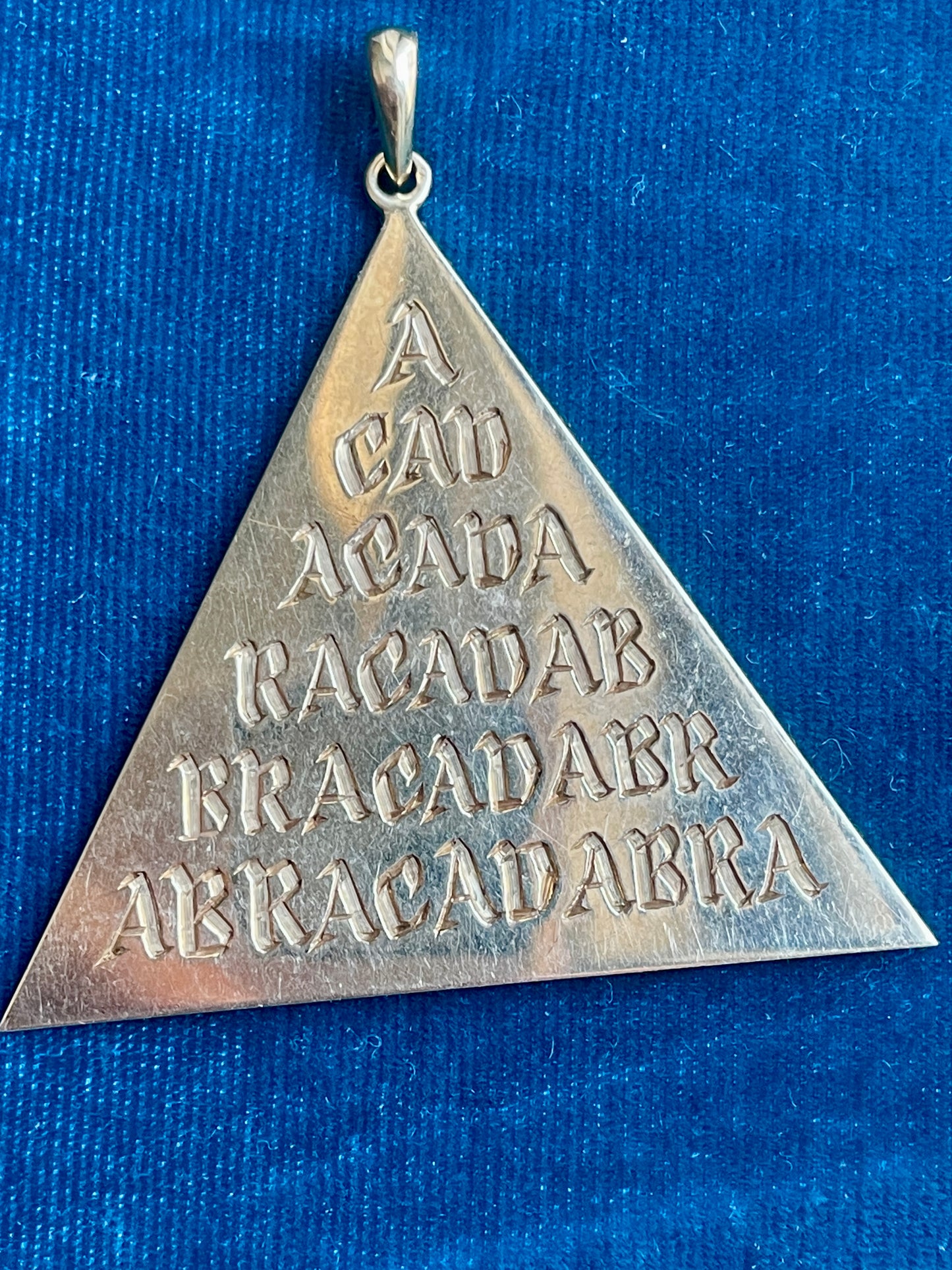 Antique Victorian "Abracadabra" 18k Gold Pendant