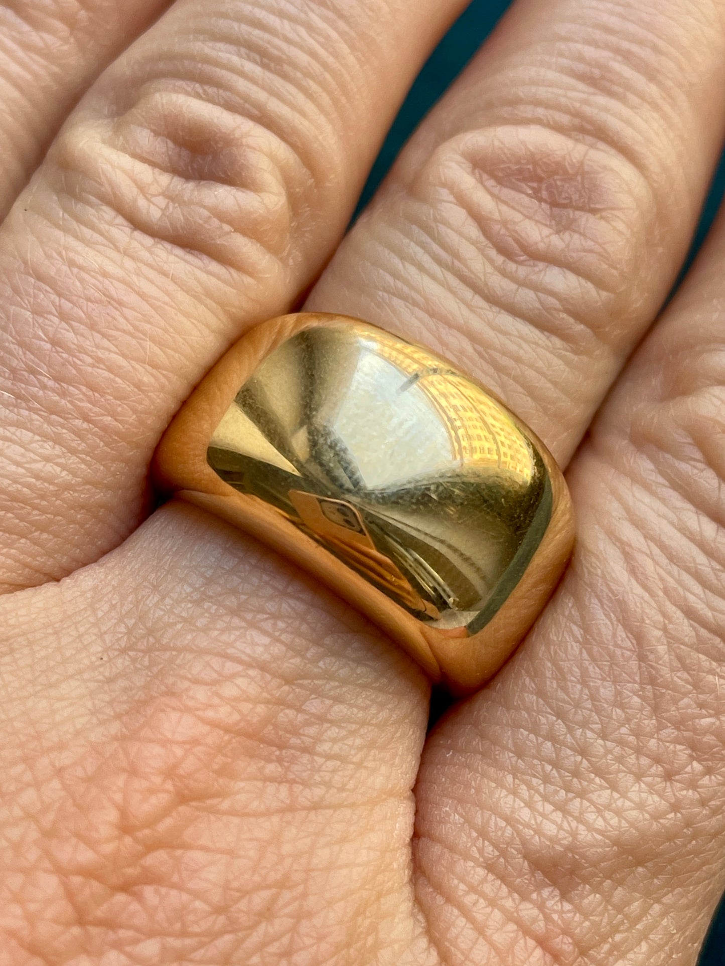 Vintage Cartier Nouvelle Vague 18k Gold Cigar Band Ring