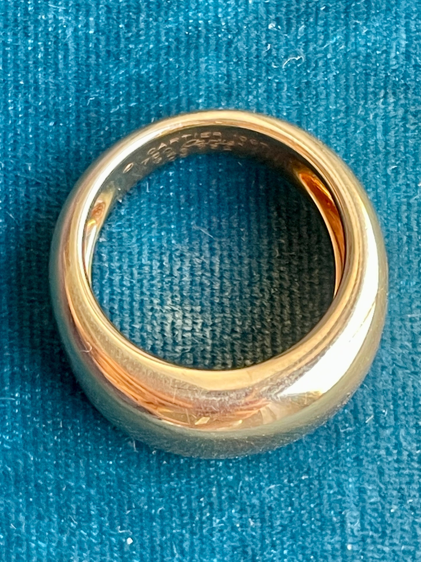 Vintage Cartier Nouvelle Vague 18k Gold Cigar Band Ring