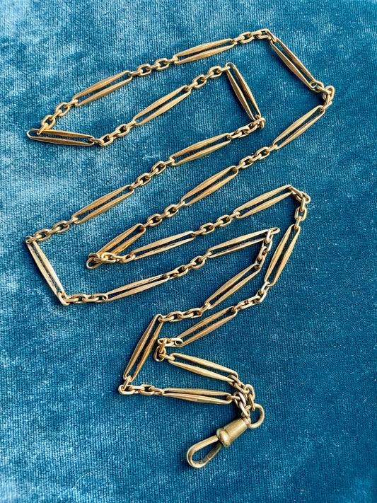 Victorian Fancy Trombone Link Long Guard 31" Chain