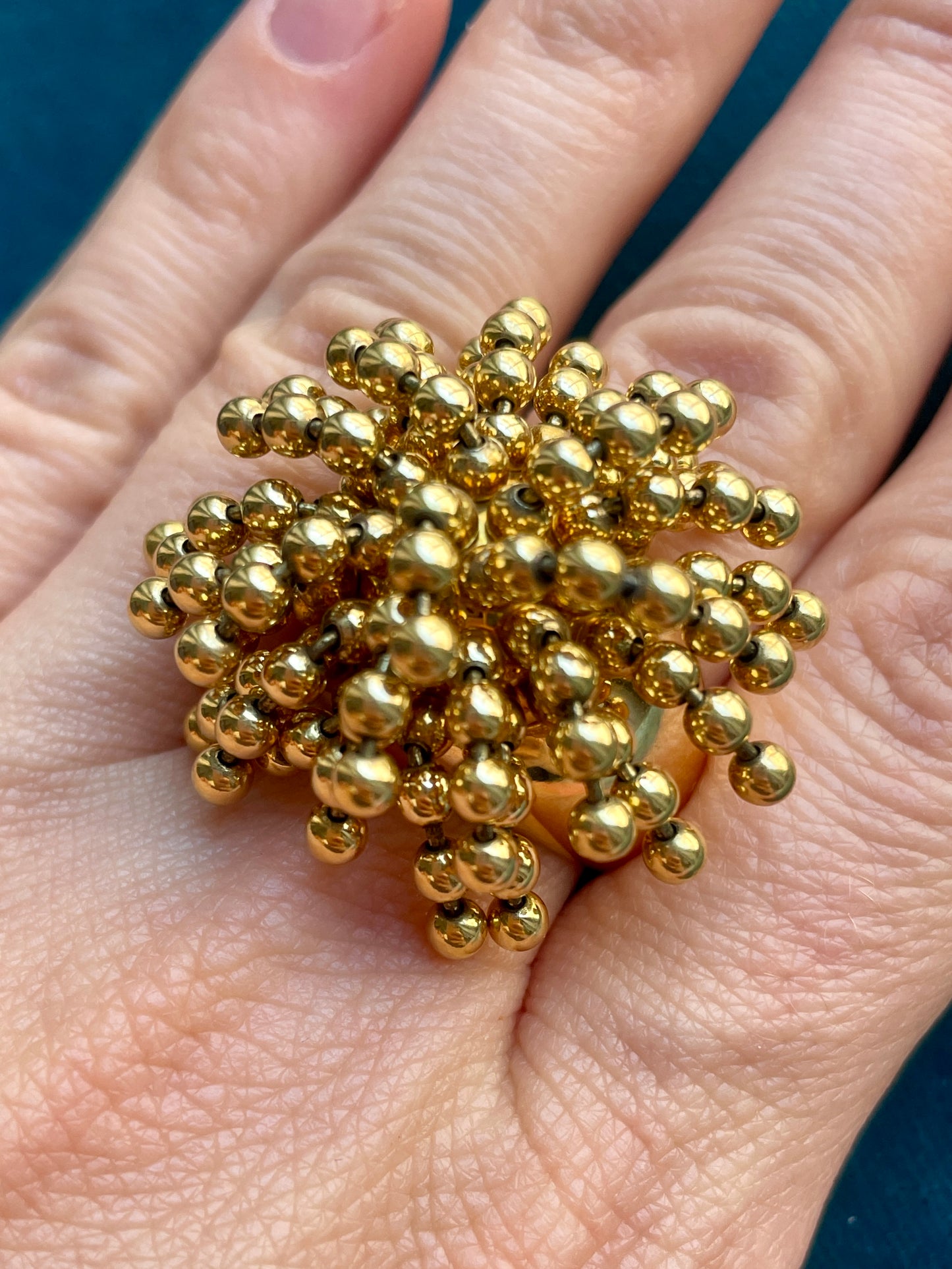 Vintage Cartier Paris Nouvelle Vague Perruque 18k Gold Ring