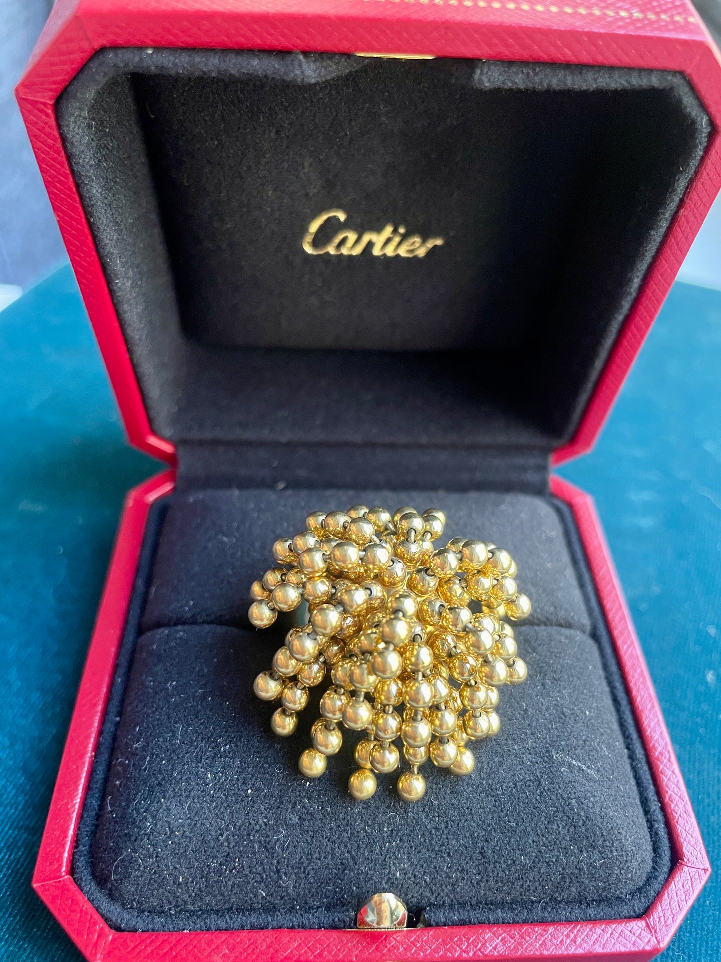 Vintage Cartier Paris Nouvelle Vague Perruque 18k Gold Ring