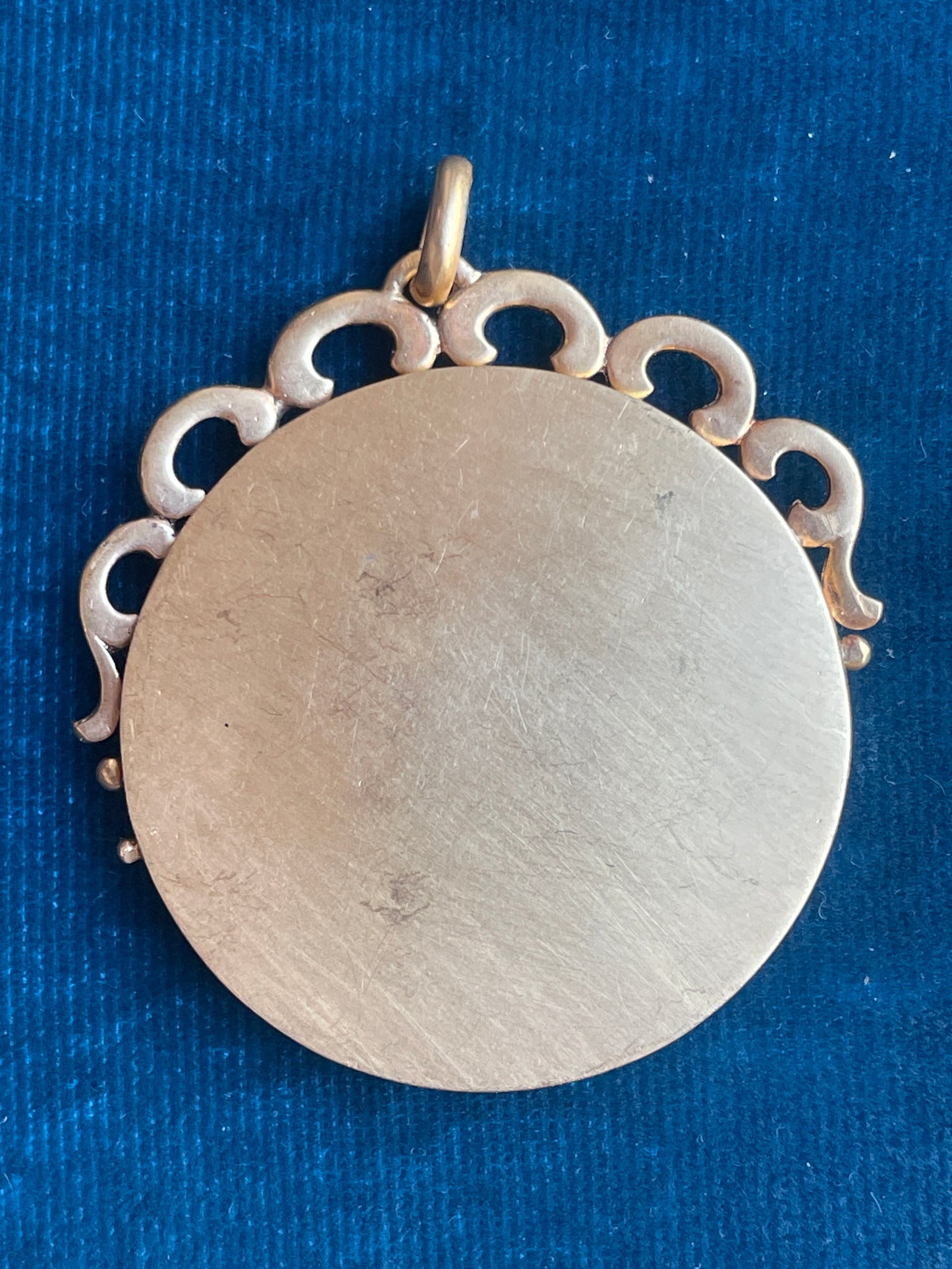 Antique French Horseshoe 18k Gold Locket Pendant